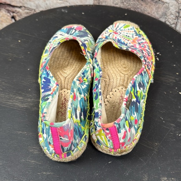 Lilly Pulitzer size 7 Colorful Espadrille Flats. S12 - Picture 3 of 5